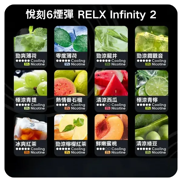 Relx煙彈 Infinity 2系列電子煙 悅刻六代煙彈 適配RELX六代主機:圖片 2