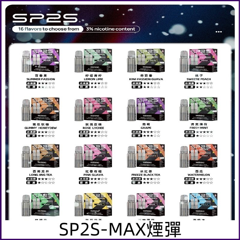 SP2SMax煙彈 適配SP2sMAX充電式主機 2顆裝 全新上市
