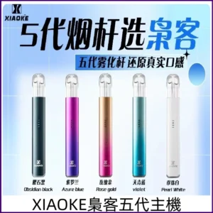 梟客五代主機 XIAOKE梟客可發光式電子煙霧化五代煙桿