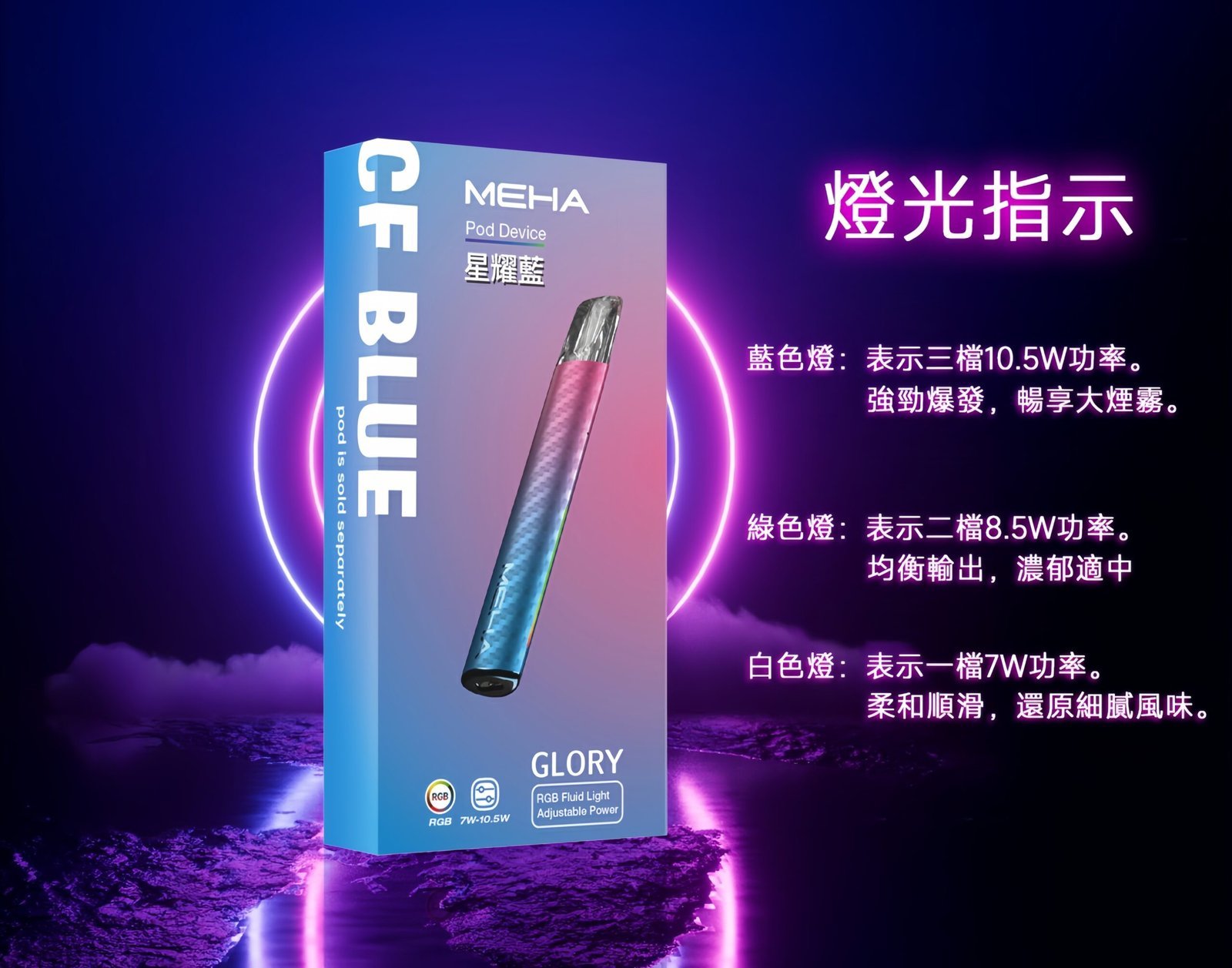 魅嗨一代主機 MEHA魅嗨升級版三檔切換一代通用霧化桿:圖片 10